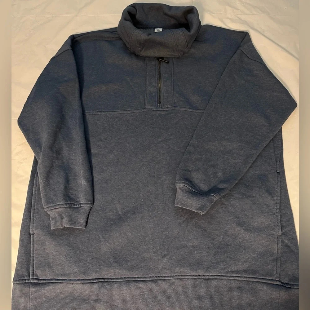 1/4 zip cowl neck pullover for women, small